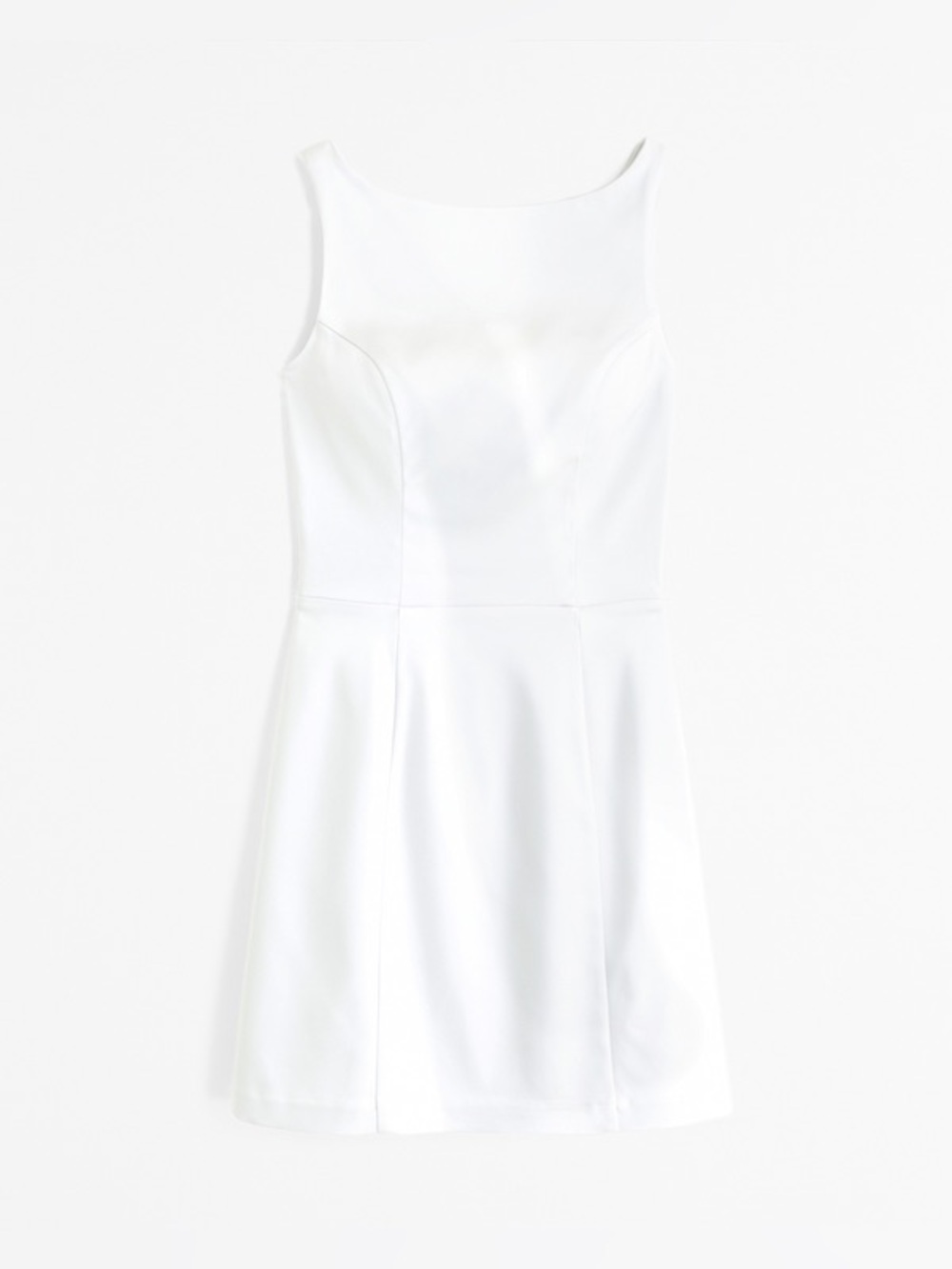 Abercrombie & Fitch Slash Neck Mini Dress | XSP | Pearl - Picture 3 of 11